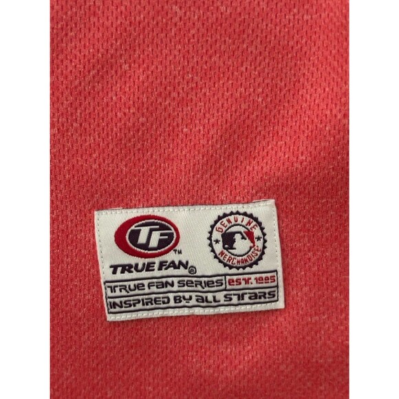 True Fan Cincinnati Reds Baseball Jersey Size L MLB Retro Sports - Picture 5 of 6